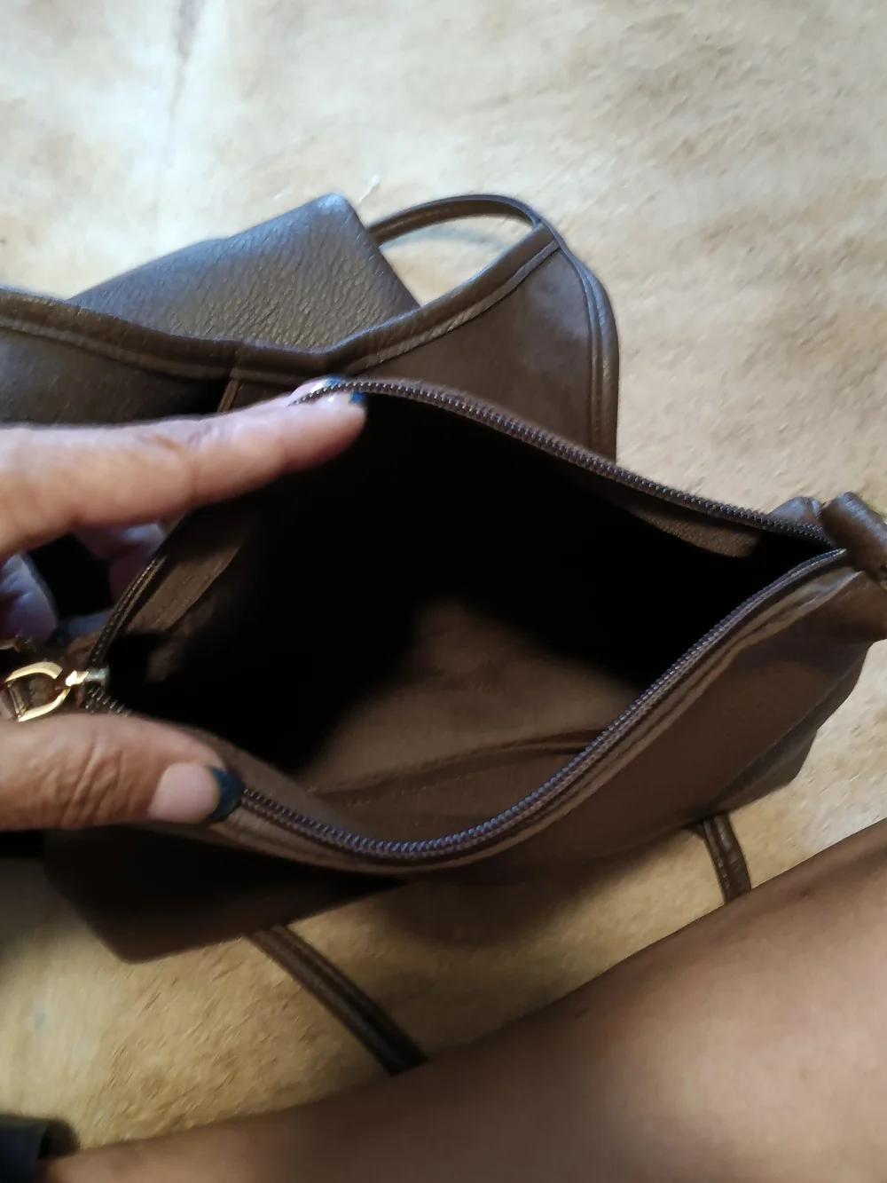 Montana West Brown Pebbled Hobo Shoulder Bag